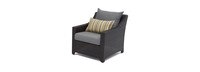 Deco™ 6 Piece Sunbrella® Outdoor Love & Club Seating Set - Charcoal Gray