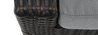 Deco™ 6 Piece Sunbrella® Outdoor Love & Club Seating Set - Charcoal Gray