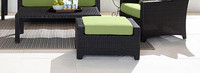 Deco™ 6 Piece Sunbrella® Outdoor Love & Club Seating Set - Charcoal Gray