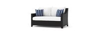 Deco™ 6 Piece Sunbrella® Outdoor Love & Club Seating Set - Centered Ink