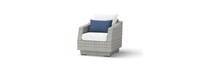 Cannes™ 6 Piece Sunbrella® Outdoor Love & Club Seating Set - Bliss Ink