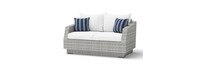 Cannes™ 6 Piece Sunbrella® Outdoor Love & Club Seating Set - Centered Ink