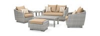 Cannes™ 6 Piece Love & Club Seating Set - Maxim Beige