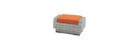 Cannes™ 6 Piece Sunbrella® Outdoor Love & Club Seating Set - Tikka Orange