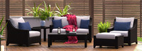 Deco™ 6 Piece Sunbrella® Outdoor Love & Club Seating Set - Maxim Beige