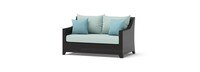 Deco™ 6 Piece Sunbrella® Outdoor Love & Club Seating Set - Spa Blue