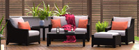 Deco™ 6 Piece Love & Club Seating Set - Sunset Red