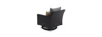 Deco™ 6 Piece Sunbrella® Outdoor Love & Motion Club Seating Set - Charcoal Gray