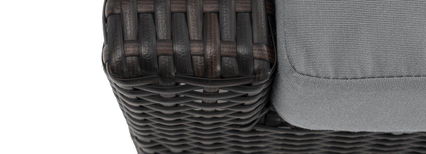 Deco™ 6 Piece Sunbrella® Outdoor Love & Motion Club Seating Set - Charcoal Gray