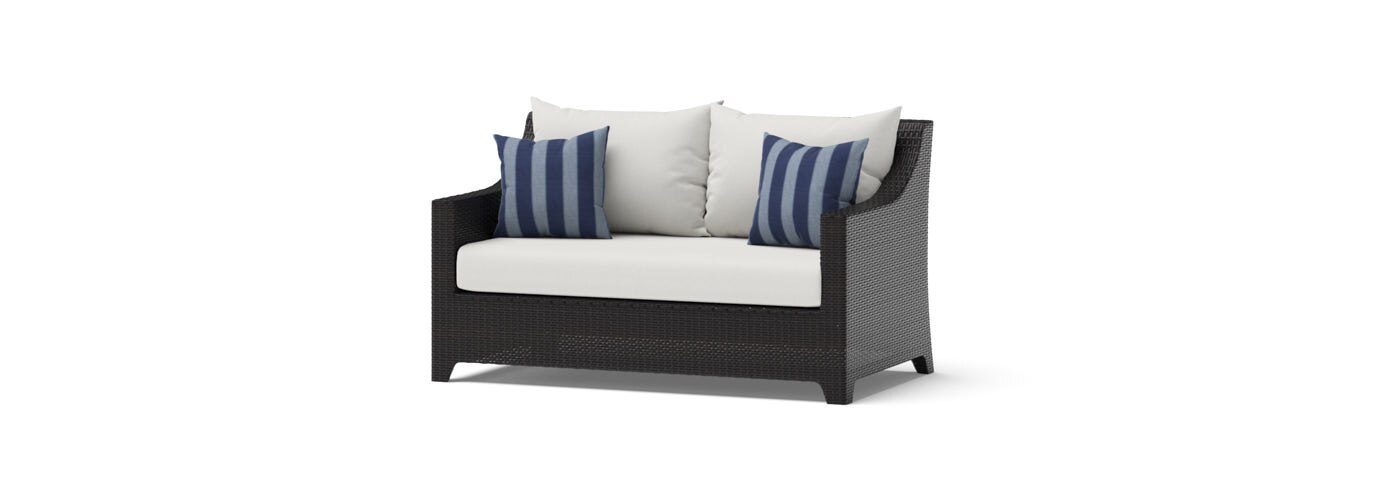 Deco™ 6 Piece Sunbrella® Outdoor Love & Motion Club Seating Set - Centered Ink