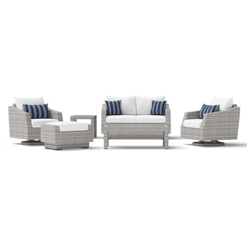 Cannes 6 Piece Love & Motion Club Seating Set - Centered Ink