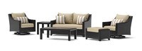Deco™ 6 Piece Sunbrella® Outdoor Love & Motion Club Seating Set - Maxim Beige