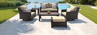 Deco™ 6 Piece Sunbrella® Outdoor Love & Motion Club Seating Set - Maxim Beige