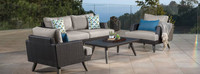 Portofino® Casual 4 Piece Sunbrella® Outdoor Love Seat Group - Dove