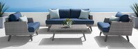 Portofino® Casual 4pc Loveseat Group - Laguna Blue