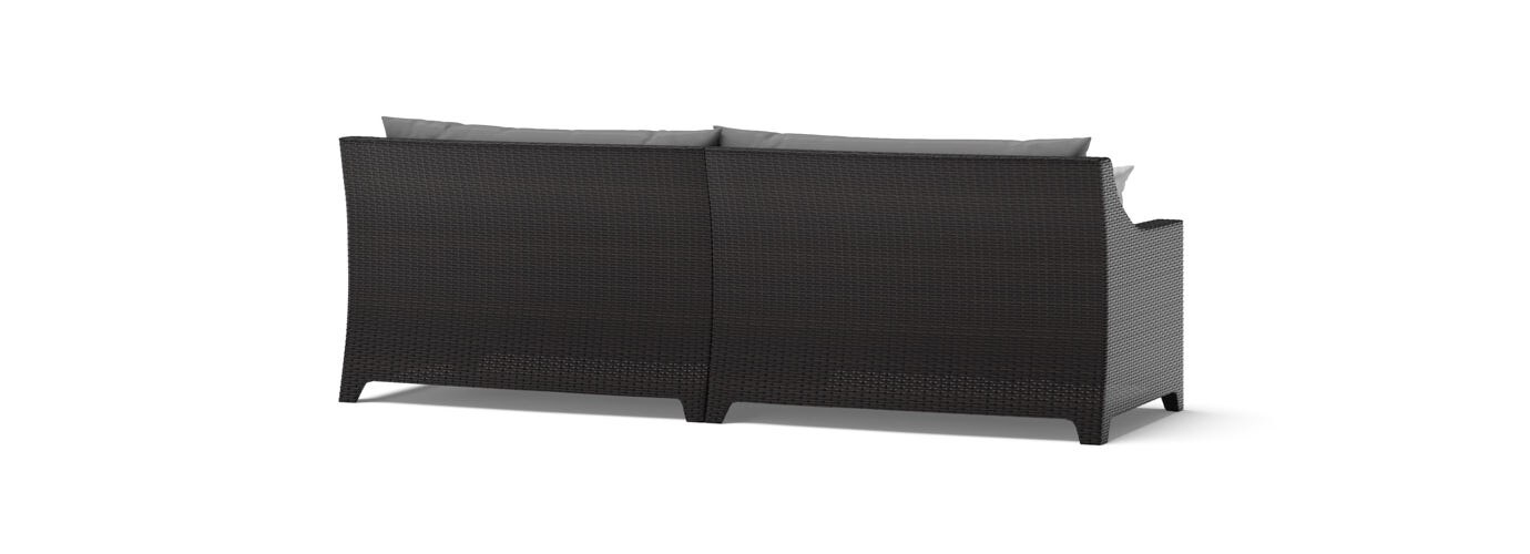 Deco™ 2 Piece 96in Sunbrella® Outdoor Sofa - Charcoal Gray