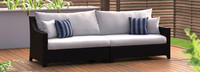Deco™ 2 Piece 96in Sunbrella® Outdoor Sofa - Charcoal Gray