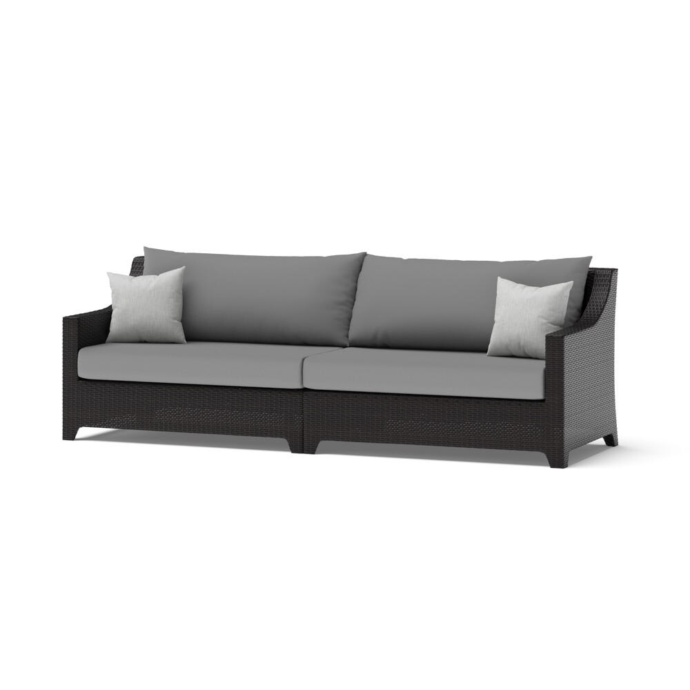 Deco™ 2 Piece 96in Sunbrella® Outdoor Sofa - Charcoal Gray
