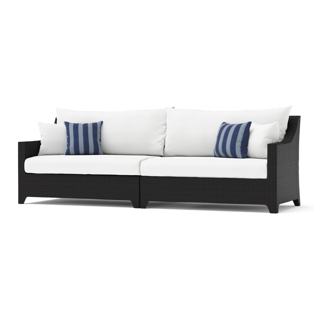 Deco™ 2 Piece 96in Sunbrella® Outdoor Sofa - Centered Ink