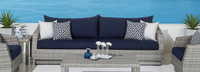 Cannes™ 2 Piece Sunbrella® Outdoor Sofa - Charcoal Gray