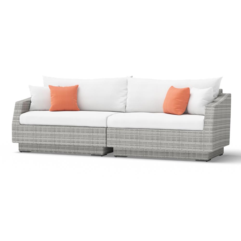 Cannes™ 2 Piece Sunbrella® Outdoor Sofa - Cast Coral