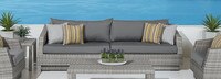 Cannes™ 2 Piece Sunbrella® Outdoor Sofa - Navy Blue