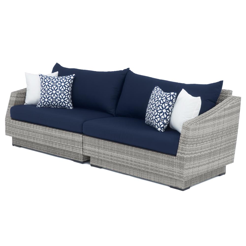 Cannes™ 2 Piece Sunbrella® Outdoor Sofa - Navy Blue