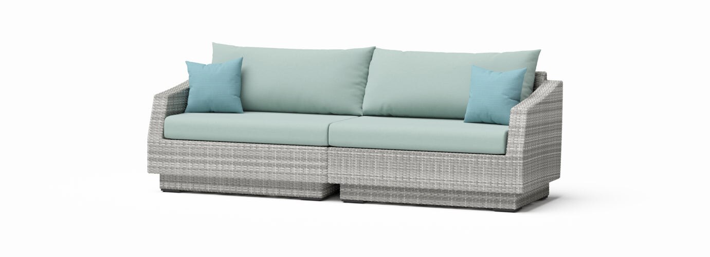 RST Brands Cannes Outdoor Sofa - Thumbnail 2