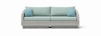 Cannes™ 2 Piece Sunbrella® Outdoor Sofa - Spa Blue