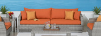 Cannes™ 2 Piece Sunbrella® Outdoor Sofa - Tikka Orange
