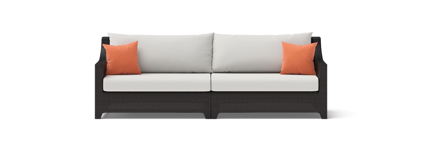 Deco™ 2 Piece 96in Sunbrella® Outdoor Sofa - Cast Coral