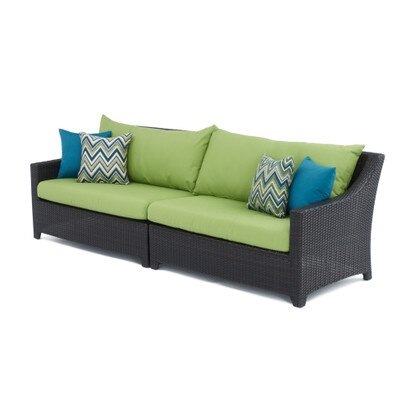 Deco™ 2 Piece 96in Sunbrella® Outdoor Sofa - Ginkgo Green