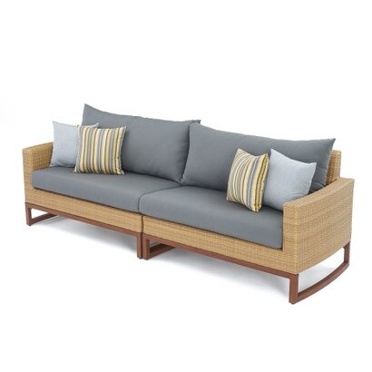 Mili™ 96in Sofa - Charcoal Gray