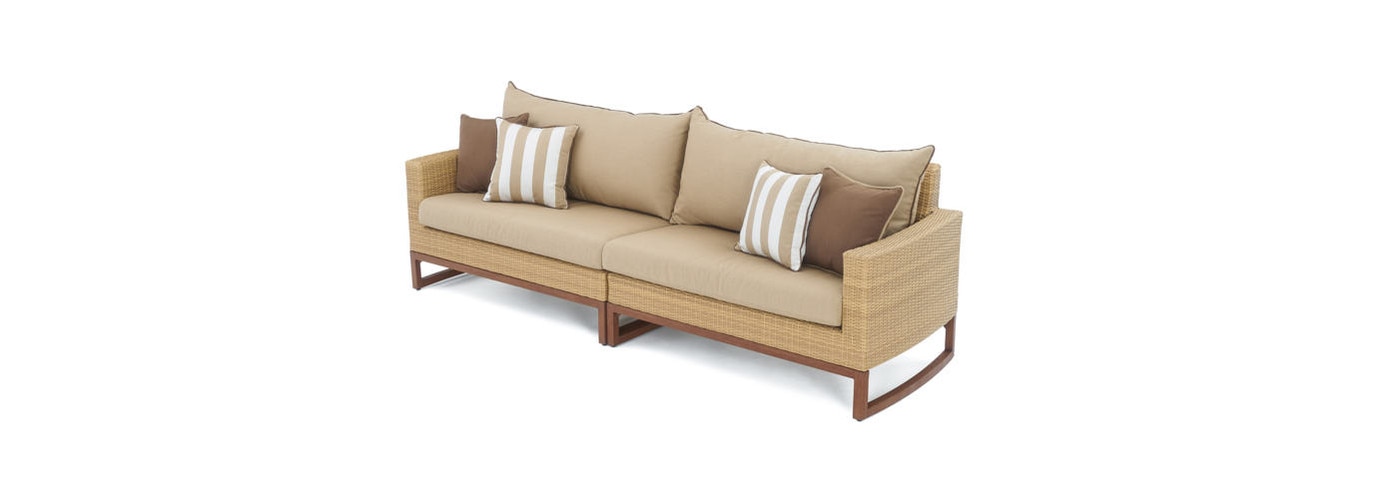 Mili™ 96in Sunbrella® Outdoor Sofa - Maxim Beige