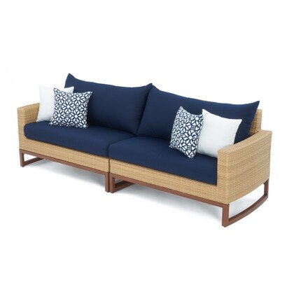 Mili™ 96in Sunbrella® Outdoor Sofa - Navy Blue