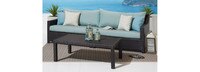 Deco™ 2 Piece 96in Sunbrella® Outdoor Sofa - Navy Blue