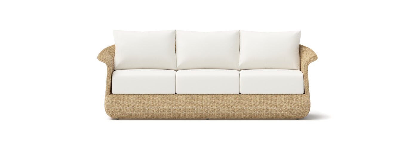 RST Brands Sedona Resin Wicker Patio Sofa - Thumbnail 2