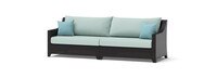 Deco™ 2 Piece 96in Sunbrella® Outdoor Sofa - Spa Blue