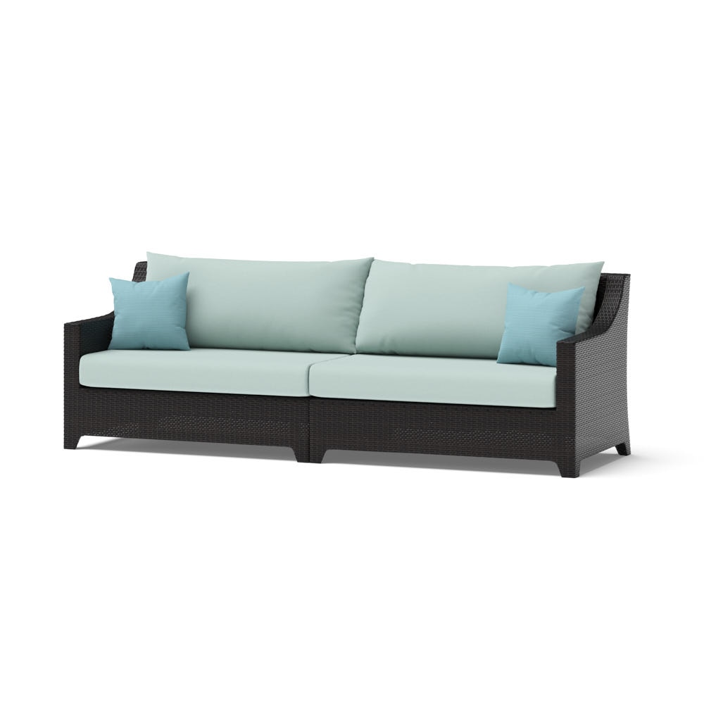 Deco™ 2 Piece 96in Sunbrella® Outdoor Sofa - Spa Blue