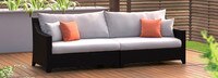 Deco™ 2 Piece 96in Sunbrella® Outdoor Sofa - Tikka Orange