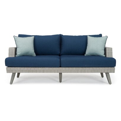 Portofino® Casual Sunbrella® Outdoor 71in Sofa - Laguna Blue