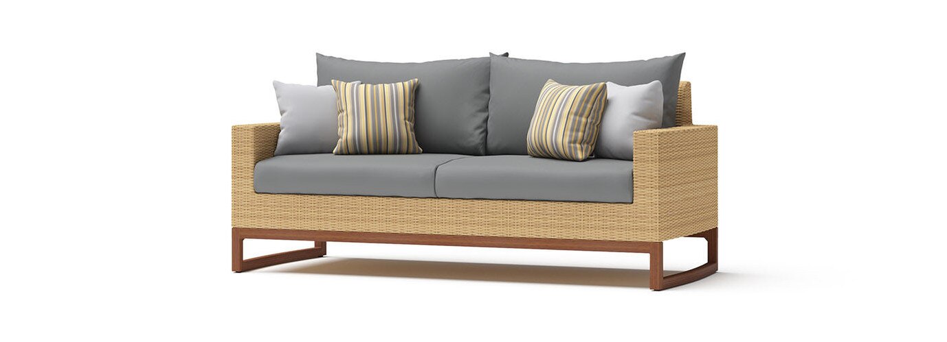 Mili™ 76in Sofa - Charcoal Gray