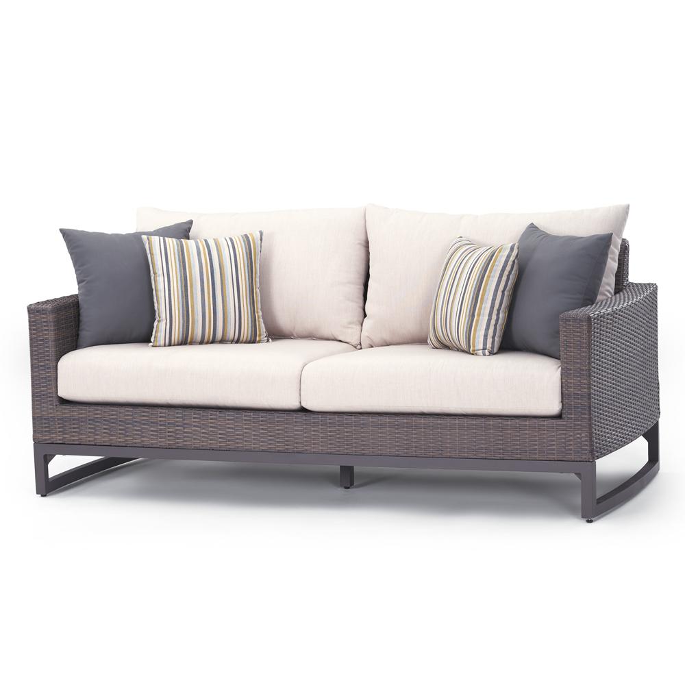 Milea™ 76in Sunbrella® Outdoor Sofa - Natural Beige