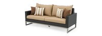 Milo™ Espresso 78in Sofa - Maxim Beige