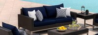 Milo™ Espresso 78in Sofa - Maxim Beige