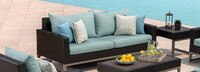 Milo™ Espresso 78in Sofa - Maxim Beige