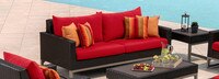 Milo™ Espresso 78in Sofa - Maxim Beige