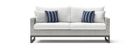 Milo™ Gray 78in Sunbrella® Outdoor Sofa - Centered Ink