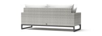 Milo™ Gray 78in Sunbrella® Outdoor Sofa - Centered Ink