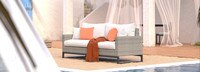 Milo™ Gray 78in Sofa - Cast Coral